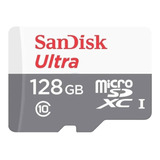 Cartão Memória Micro Sd Sandisk 128gb Classe 10 Ultra 100mb/