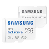 Cartão Memória Microsd Samsung 256gb Pro Endurance E Adp