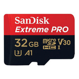Cartão Memória Sandisk Micro Sdhc 32gb Extreme Pro U3 4k