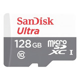 Cartão Memoria Sandisk Ultra Sdsqunr-128g-gn3ma 128gb Micro Sd Adaptador