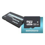 Cartão Micro Sd Sdhc 32gb + Adaptador Memory Stick Pro Duo