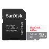 Cartão Micro Sdxc 128gb Ultra 100mbs Sandisk Com Adap