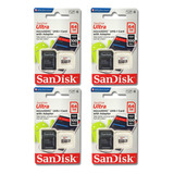 Cartão Microsd 64gb Sandisk Ultra Original Lacrado 4unidades