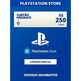 Cartão Playstation Card Psn R$250 Reais Br Brasil Brasileira