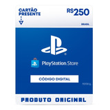 Cartão Playstation Card Psn R$250 Reais Br Original