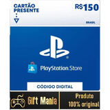 Cartão Playstation Gift Card 150 Psn Brasileira R$150 Reais