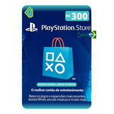 Cartao Playstation Psn Gift Card Br R$ 300 Reais