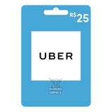 Cartão Pré-pago Presente Uber R$ 25 Digital