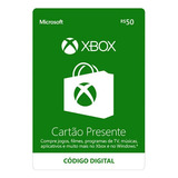 Cartão Presente Xbox Brasil R$ 50