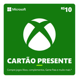 Cartão Presente Xbox Gift Card Microsoft Brasil R$ 10 Reais