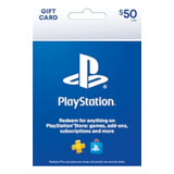 Cartão Psn $ 50 Dólares Usa Ps4 - Ps5 - Cartão Americana Eua