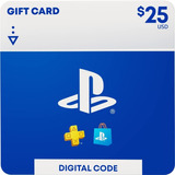 Cartão Psn $25 Dólares | Playstation Network (americana) Us 