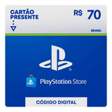 Cartao Psn Gift Card Ps4 Ps5 Playstation Ps R$ 70 Reais