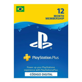 Cartão Psn Plus 12 Meses Brasileiro Anual Essential 12 Dig.