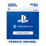 Cartão Psn Store Br Gift Card R$ 30 Reais Ps3 Ps4 Br