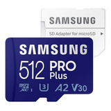 Cartão Samsung Evo 512gb Pro Plus Micro Sdxc