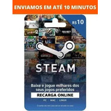 Cartão Steam Pré Pago R$ 10 Reais Gift Card 