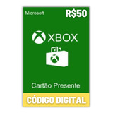 Cartão Xbox Live 50 Reais Gift Card Brasileiro Xbox Brasil
