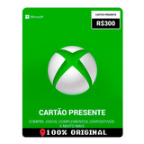 Cartão Xbox Live R$300 Reais Xbox 360 One X S Envio Imediato