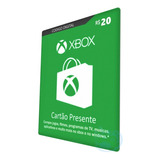 Cartão Xbox Live Store Br Gift Card 20 Reais - Envio Na Hora