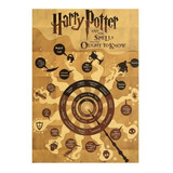 Cartaz Poster Harry Potter Feitiços Spells Kraft 42x30cm