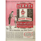 Cartaz Propaganda Antiga Lata Quaker Anos 50