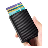 Carteira Antifurto Com Sistema Rfid Slim Efeito Fibra De Carbono Tomóvi
