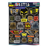 Cartela Adesivos Royal Enfield Meteor Stellar 350 2023 M01
