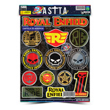 Cartela Adesivos Royal Enfield Meteor Stellar 350 2023 M08