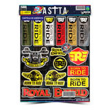 Cartela Adesivos Royal Enfield Meteor Supernova 350 2024 M07