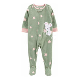 Carter´s Macacão Carters Fleece Soft Pijama Frio Bebê Menina