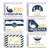 Cartões Comemorativos Mubarak, 6 Unidades Com Envelopes, 6 U