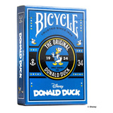 Cartões De Bicicleta Clássicos Disney Donald Duck Reverse Blue Em Inglês