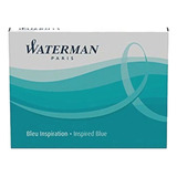 Cartucho Caneta Tinteiro Waterman Inspired Blue Longo C/8