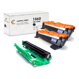 Cartucho De Cilindro Dr1060 + 2 Toner Hl1212 Dcp1602 Hl1112