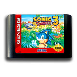 Cartucho De Megadrive Novo Sonic-3 Salvando