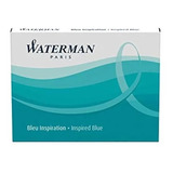 Cartucho Tinta Waterman Azul Oceano Grande C/ 08 S0110920