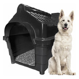 Casa Casinha Cachorro Cães Plastica Mec Pet Numero 7 Cor Preto