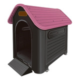 Casa Casinha Cachorro Grande N8 Big Mansão Maginífica Pet Cor Rosa