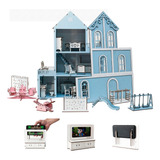 Casa Casinha De Boneca Mdf 26 Miniaturas + Rack P/ Celular