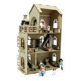 Casa Casinha Grande Da Polly Barbie + 28 Mini Móveis_b