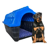 Casa Casinha Plástica Cachorro Cães Número 6 Cor Azul