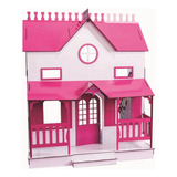 Casa De Bonecas Escala Barbie Modelo Lian Sonhos - Darama Cor Branco E Pink