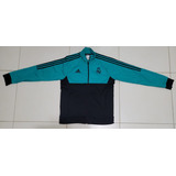 Casaco Agasalho Oficial Real Madrid adidas Verde Preto Tam G