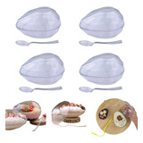 Casca P/ Ovo Colher Diamante 250g Ou 350g Acrilico 4uni