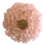 Cascalho De Pedra Quartzo Rosa Natural Rolada 500g