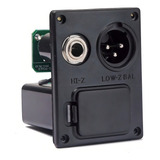 Case Box Bateria 9v Violao Balanceado Xlr C/ Jack E Circuito