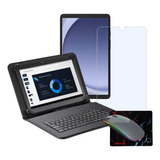 Case C/ Teclado P/ Tablet Samsung Galaxy A9 Tela 8.7 + Mouse