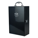 Case Maleta Porta Vinho Duas Garrafas Modelo Carbon Fiber
