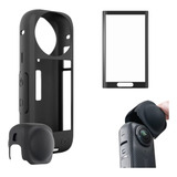 Case Protetora Silicone Para Câmera Insta 360 X4 + Película